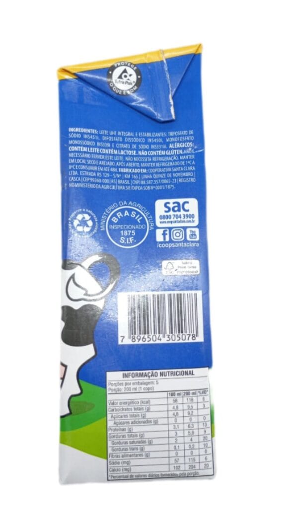 LEITE UHT INTEGRAL TIROL 1L - Imagem 2
